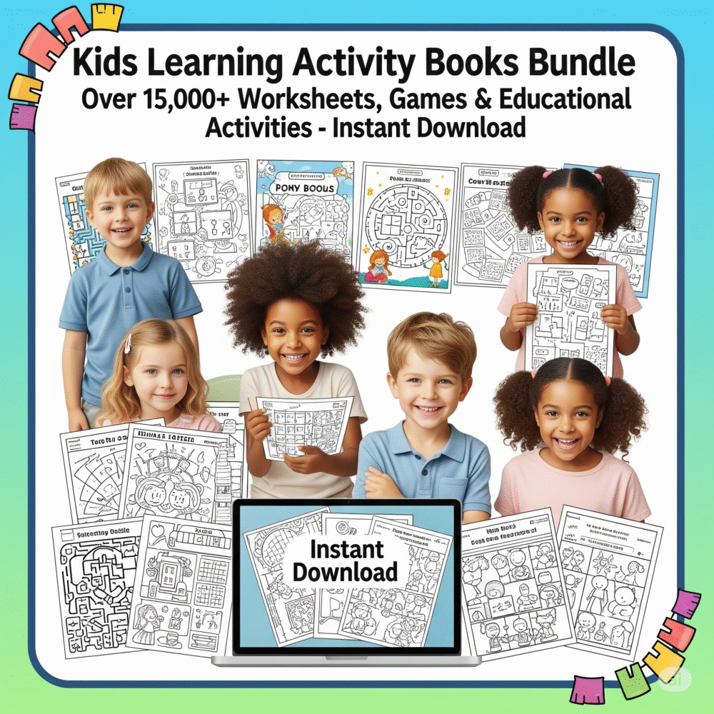 Kids Learning Activity Books Bundle2