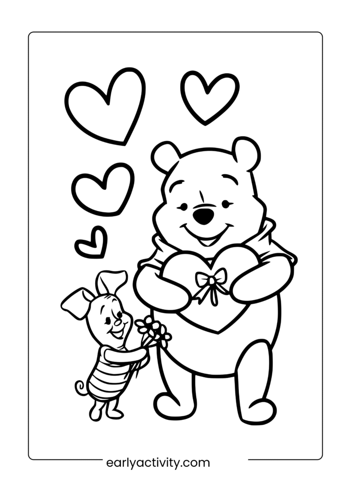 Free Printable Winnie the Pooh Coloring Pages – Fun & Creative Activity for Kids 10 10