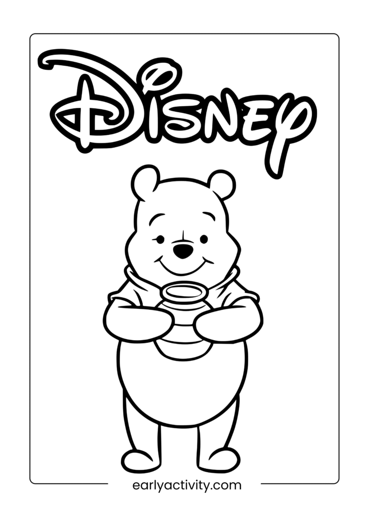 Free Printable Winnie the Pooh Coloring Pages – Fun & Creative Activity for Kids 11 11