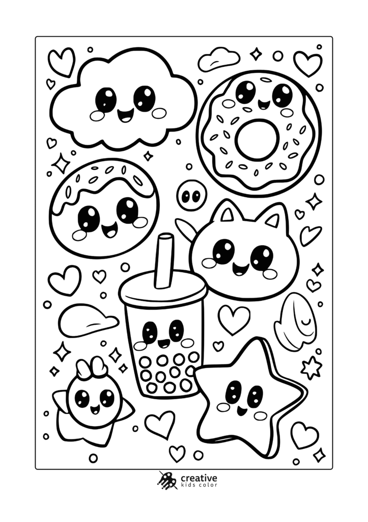 Free Printable Kawali Coloring Pages – Creative, Fun & Relaxing for All Ages 22 22