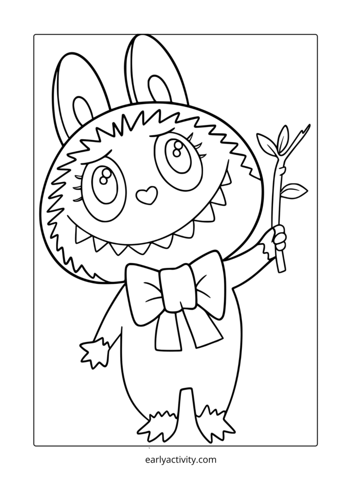 Free Printable Labubu Coloring Pages – Fun, Cute & Creative Activity for All Ages 8 8