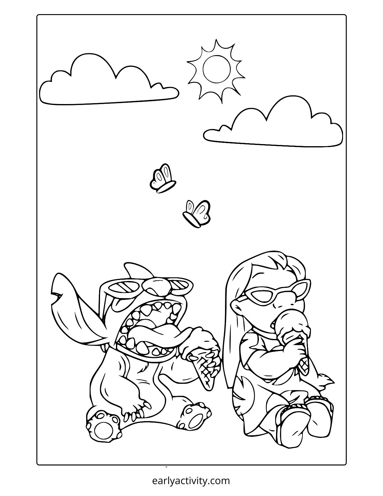 LIlo and stich Colouring Page .pdf