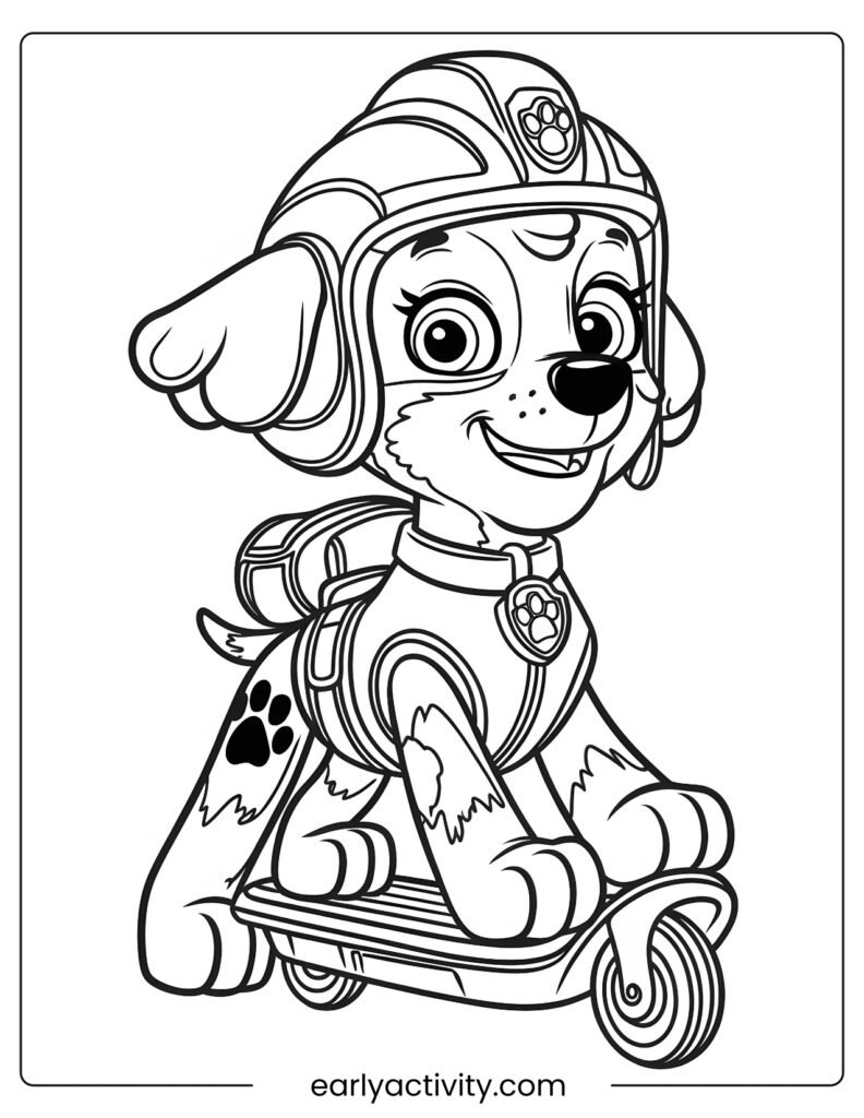 10 liberty Paw petrol colouring page .pdf