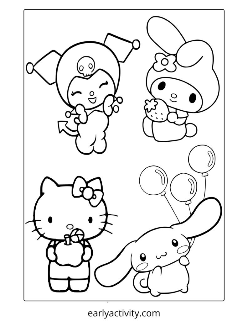 12_ Hello kitty and Friends coloring page .pdf