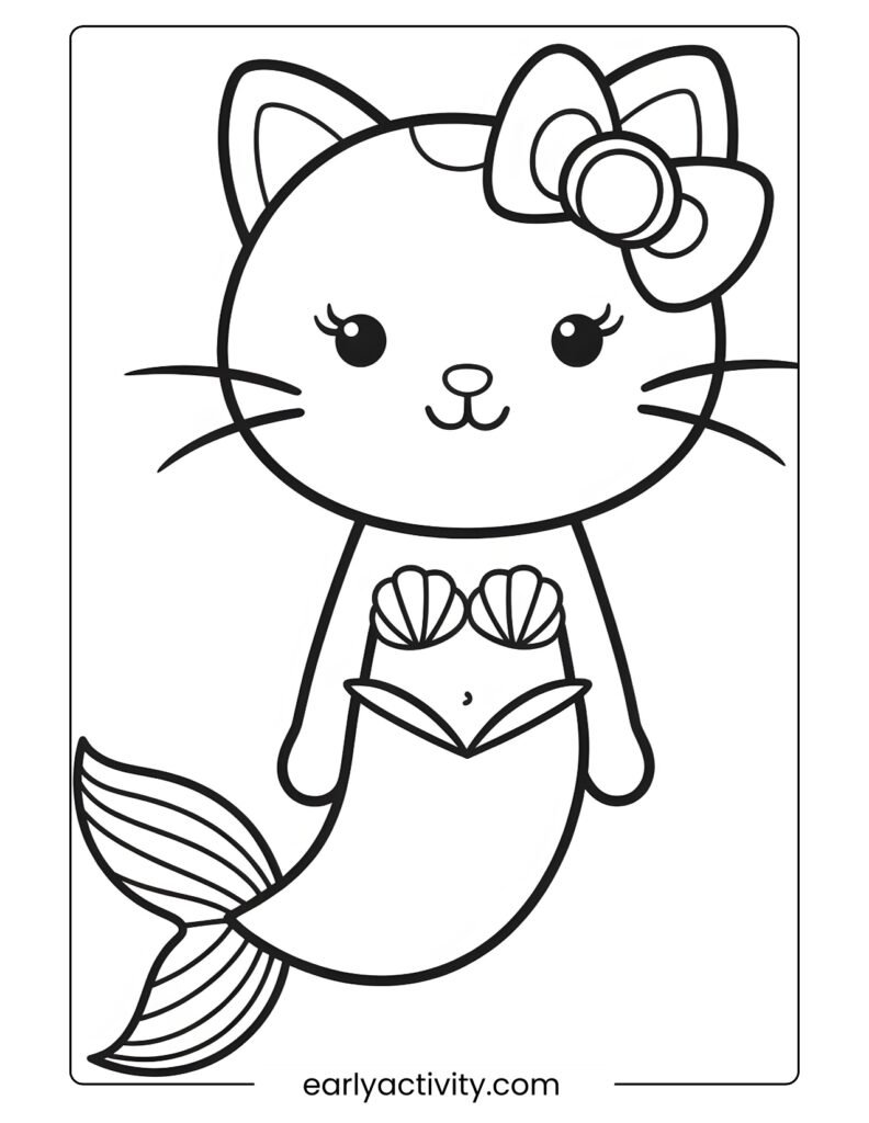 12_ kitty Mermaid Coloring page 1.pdf