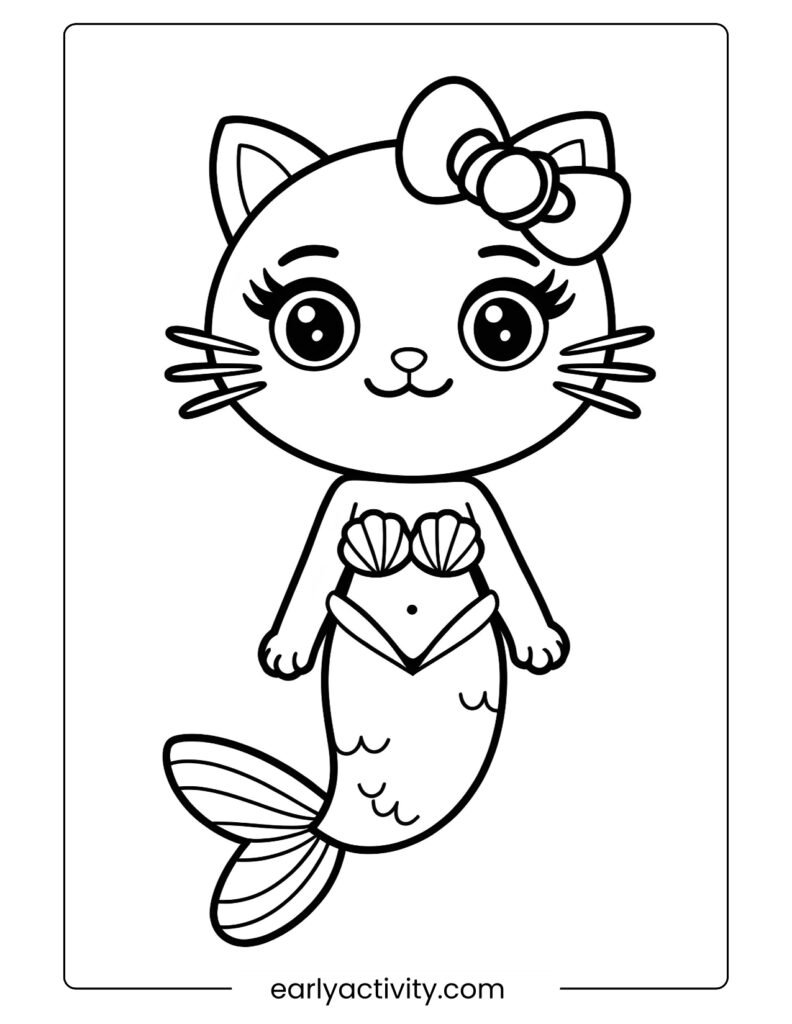 14_ kitty Mermaid Coloring page 3 .pdf