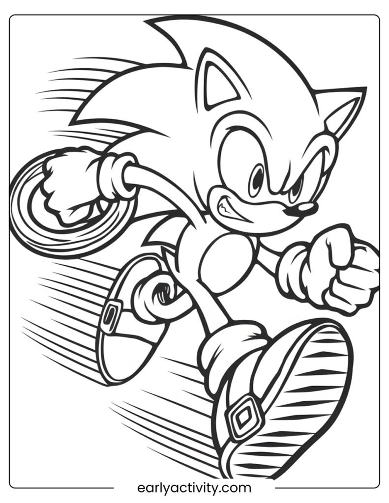 14_running sonic Coloring Page .pdf