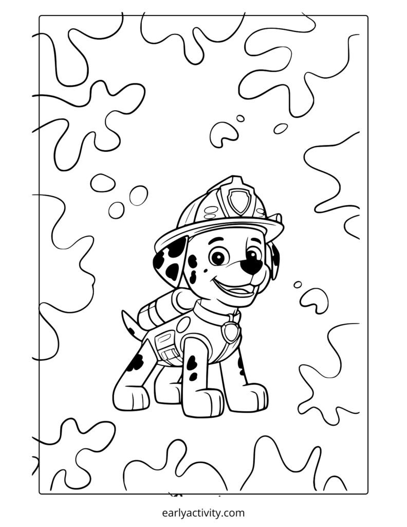 15 paw patrol marshall Coloring page .pdf