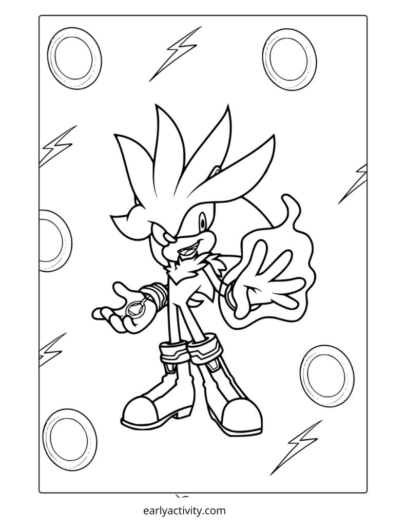 16_Silver The Hedgehog Coloring Page .pdf