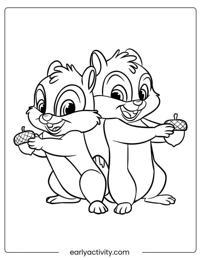 17Chip and Dale Mischief Coloring page .pdf