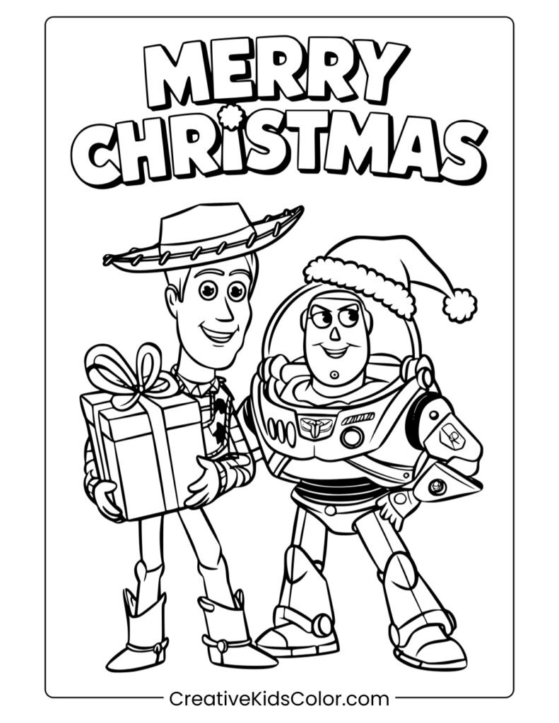 1_ toy story christmas coloring pages pdf