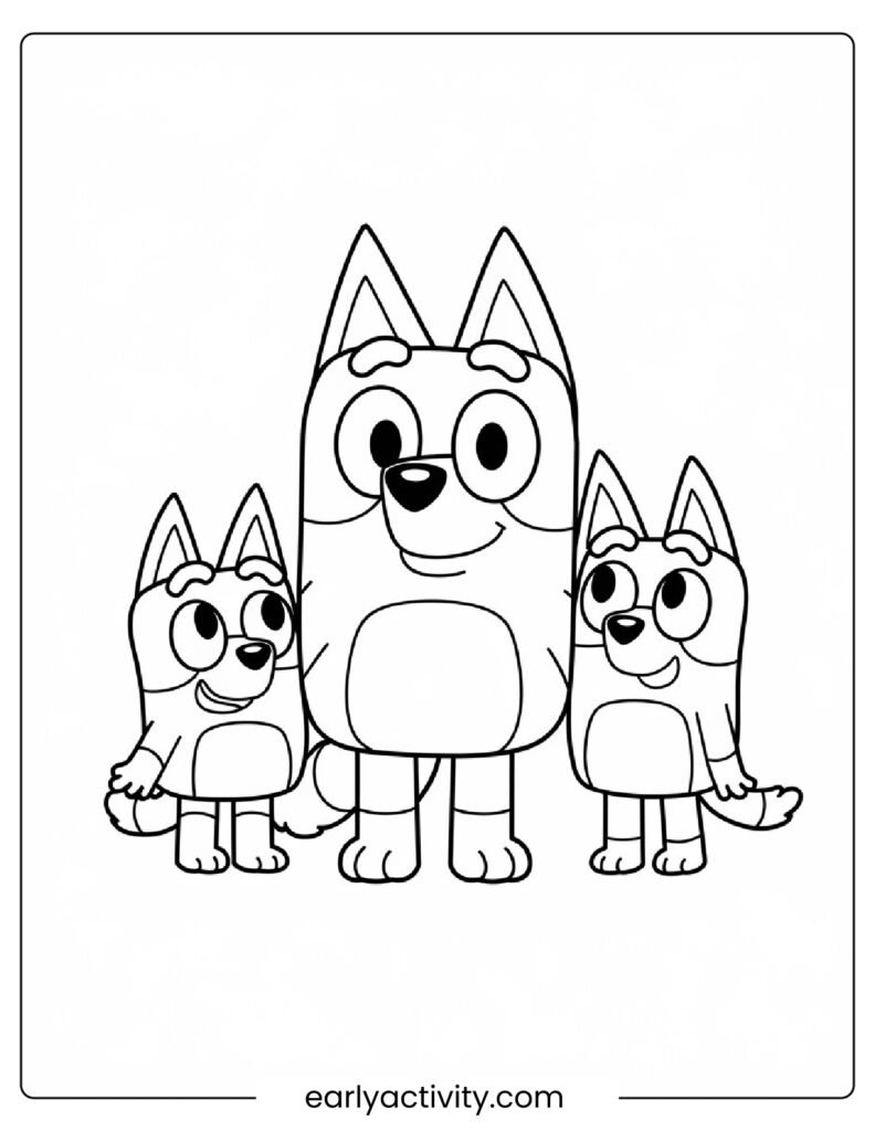 20_ Bluey Friends Coloring page .pdf