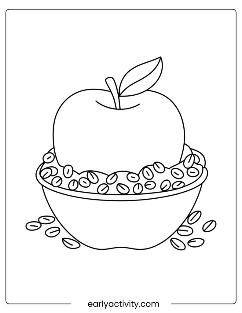 23Apple Tucked into a Bed of Oats and Granola