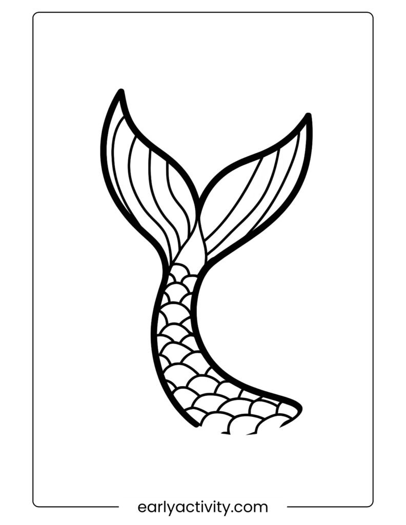 23_ Simple Mermaid Tail Outline Coloring page .pdf (1)
