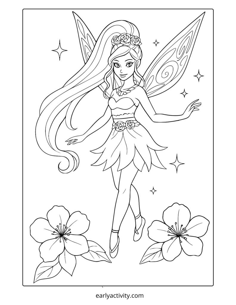 23_ cool fairy coloring page