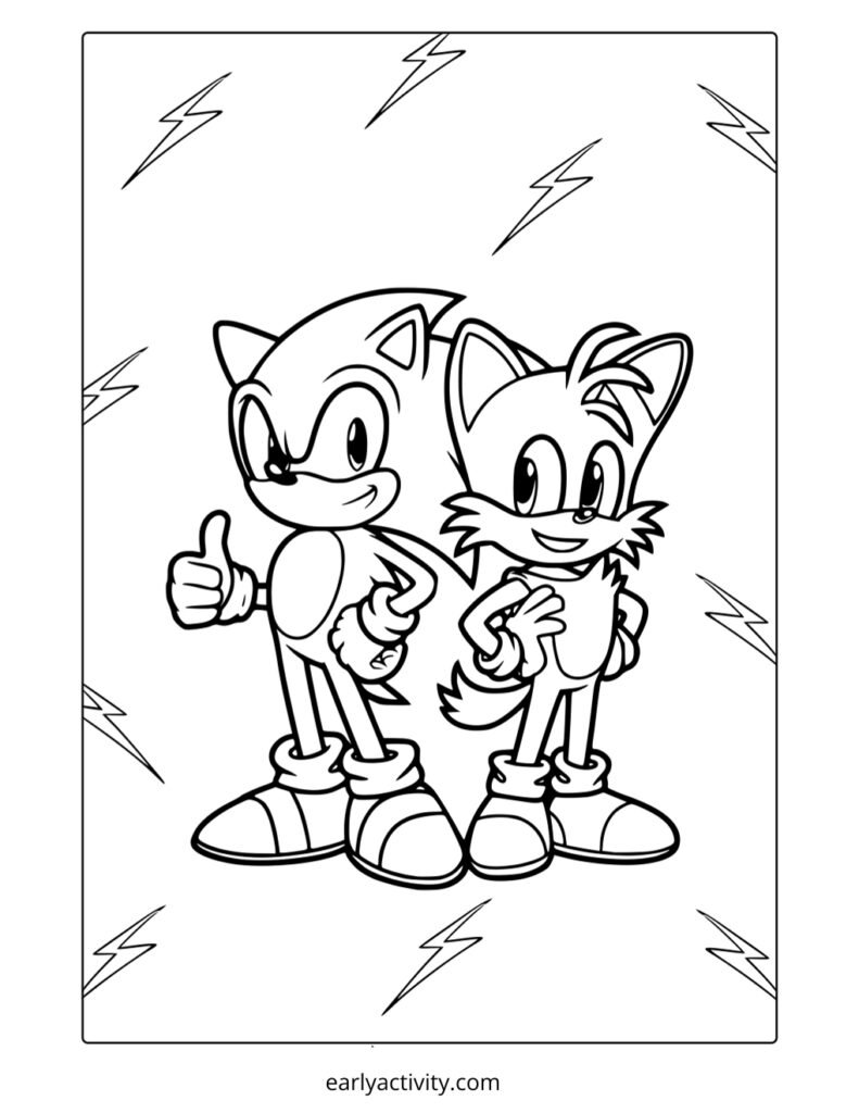 23_Sonic and Tails Coloring page .pdf