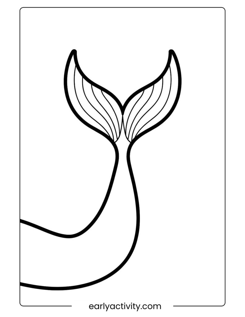 24_ Simple Mermaid Tail Outline Coloring page .pdf (2)