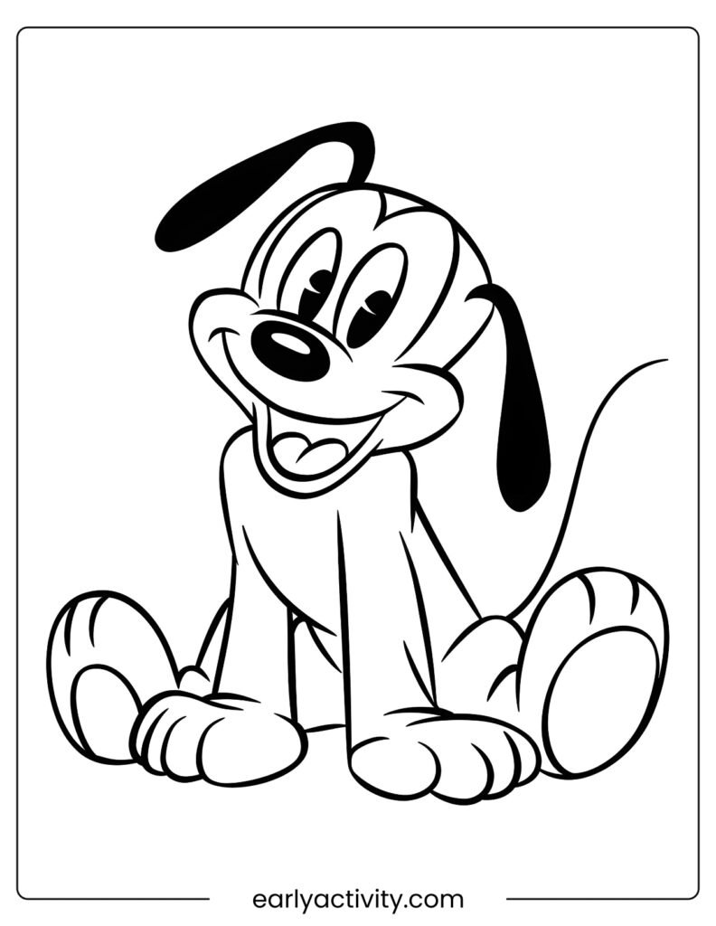 25Disney pluto colouring page .pdf
