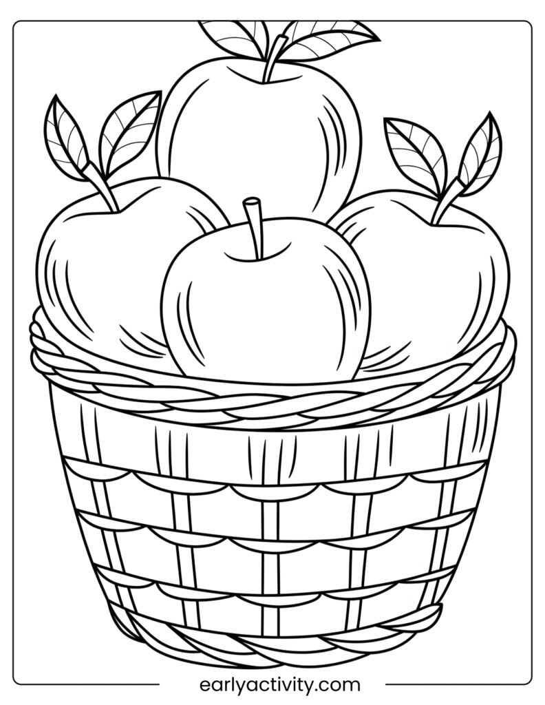 26Basket of Honeycrisp Apples for Harvest Fun