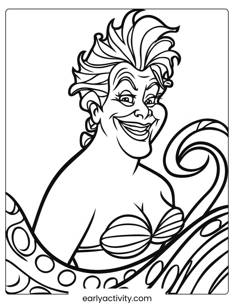 28Disney ursula colouring page .pdf