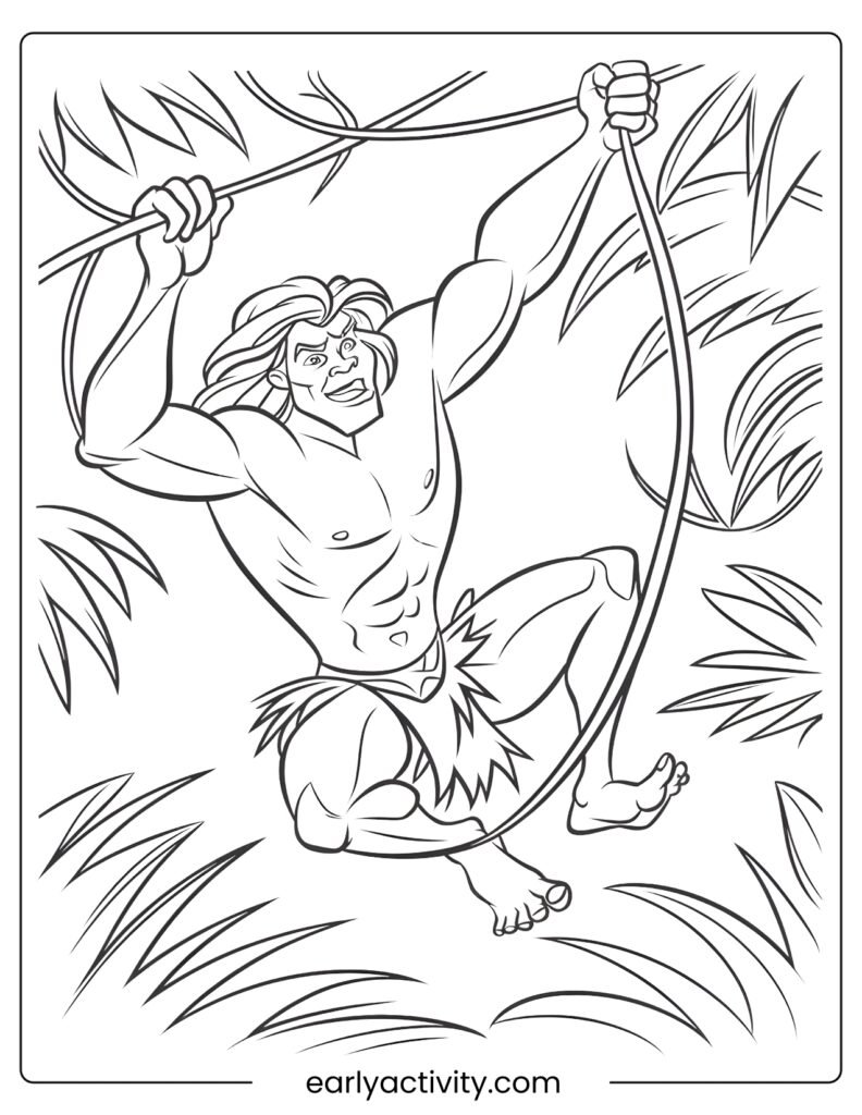 2_Tarzan Swinging Through the jungle Colouring .pdf