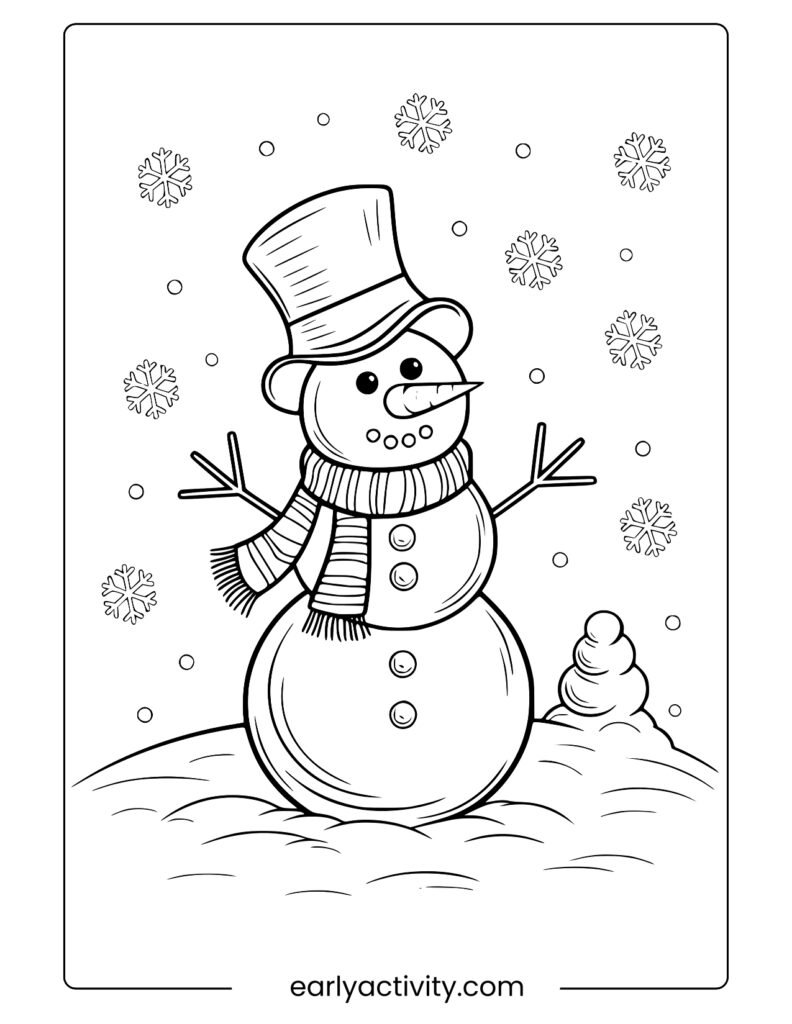 2_childrens winter colouring page