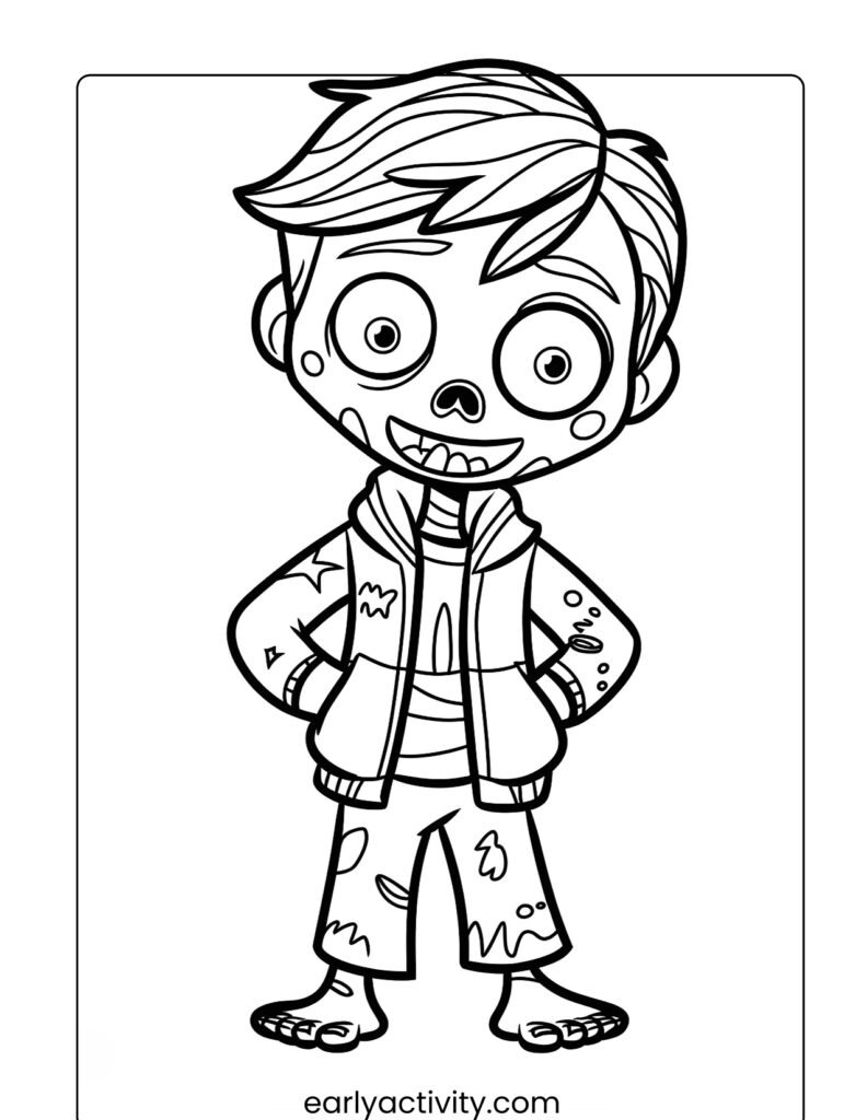 30Disney zombies colouring page .pdf