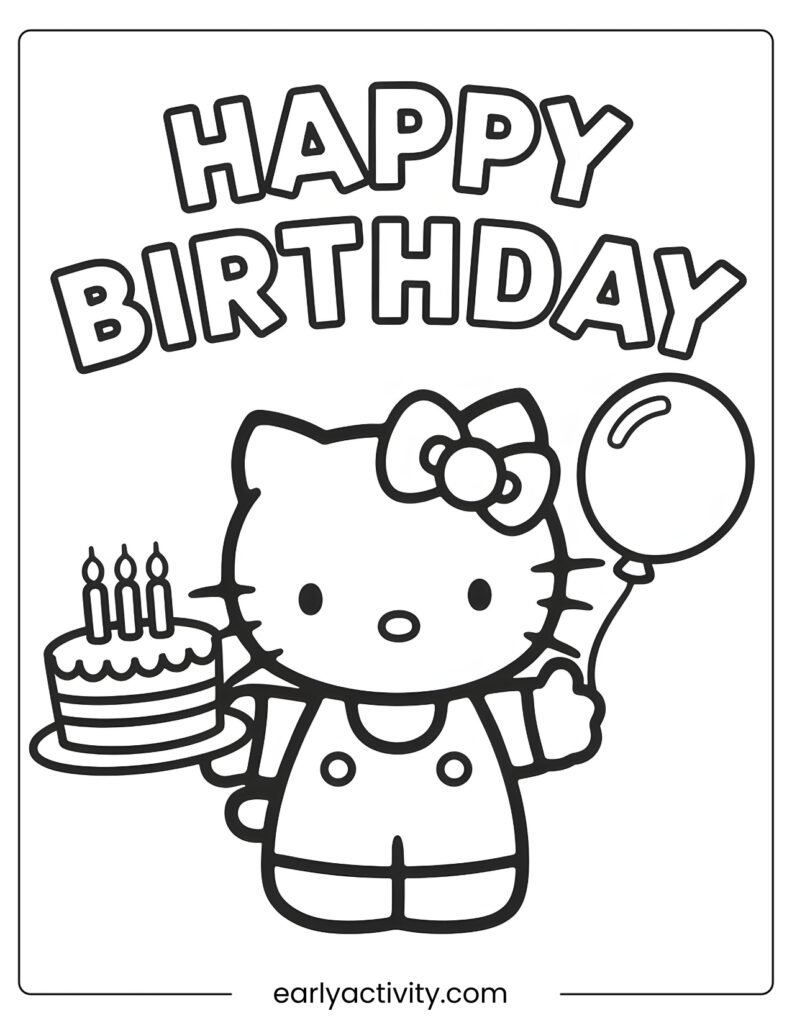 32_ Hello kitty Birthday Coloring page .pdf