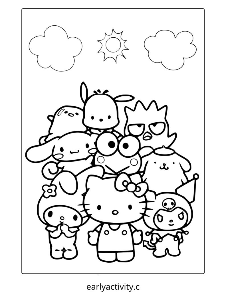 33_ Hello kitty Character Coloring page .pdf