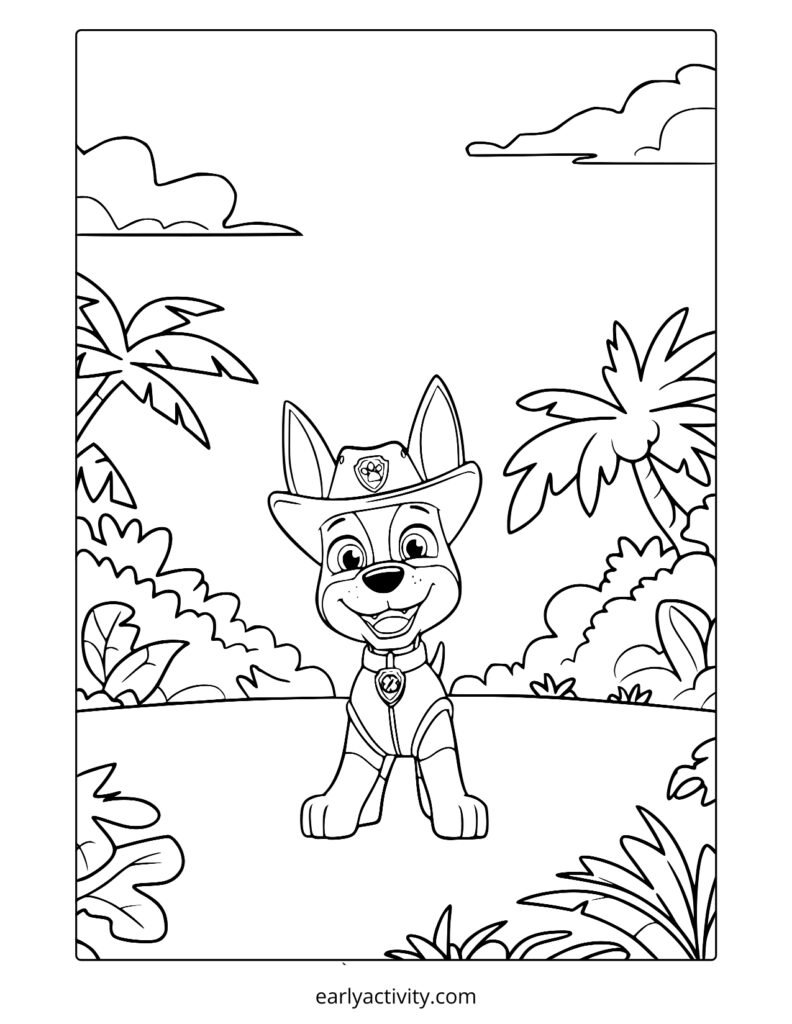 35Tracker From paw patrol Coloring page .pdf