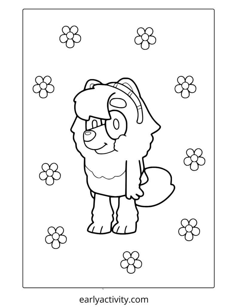 3_ judo From Bluey coloring page com