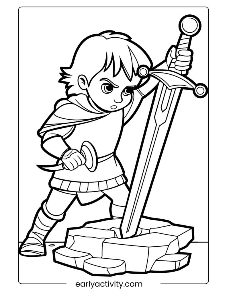 3_The Sword in the Stone Adventure Colouring page .pdf