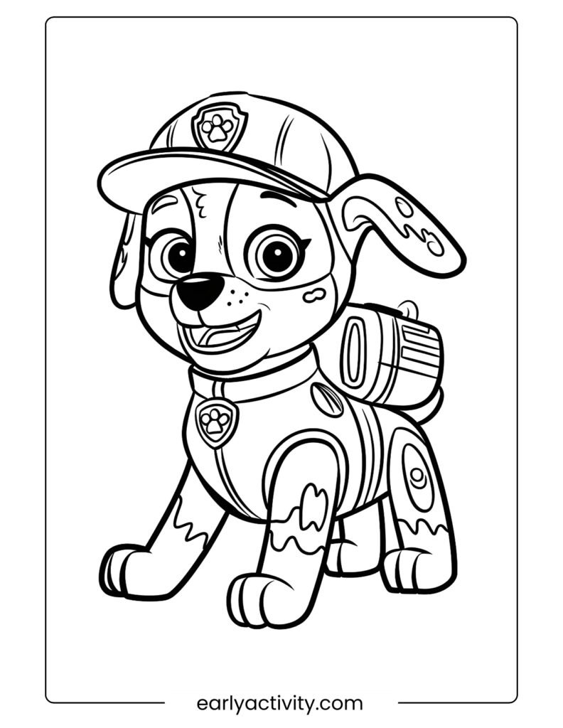 3_marshall paw patrol colouring page .pdf
