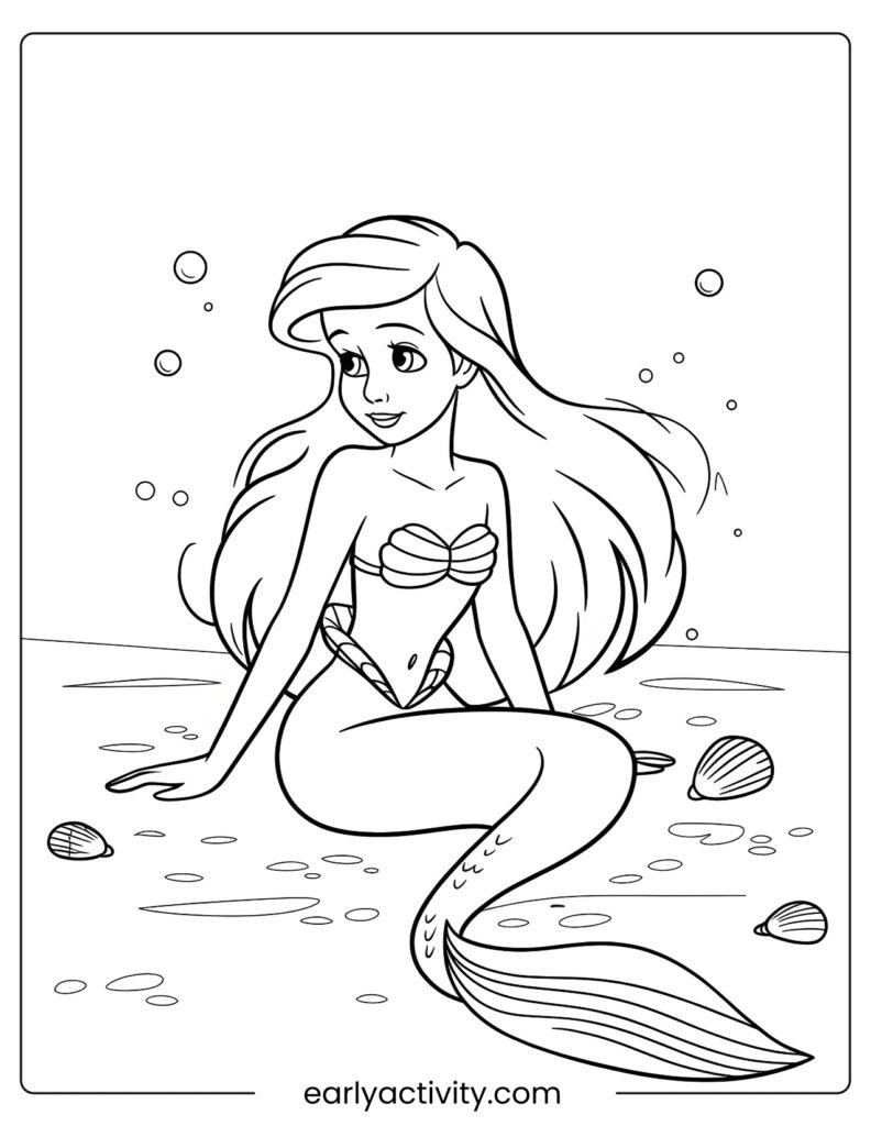 42_ andersens little mermaid Coloring page 5 pdf (1)