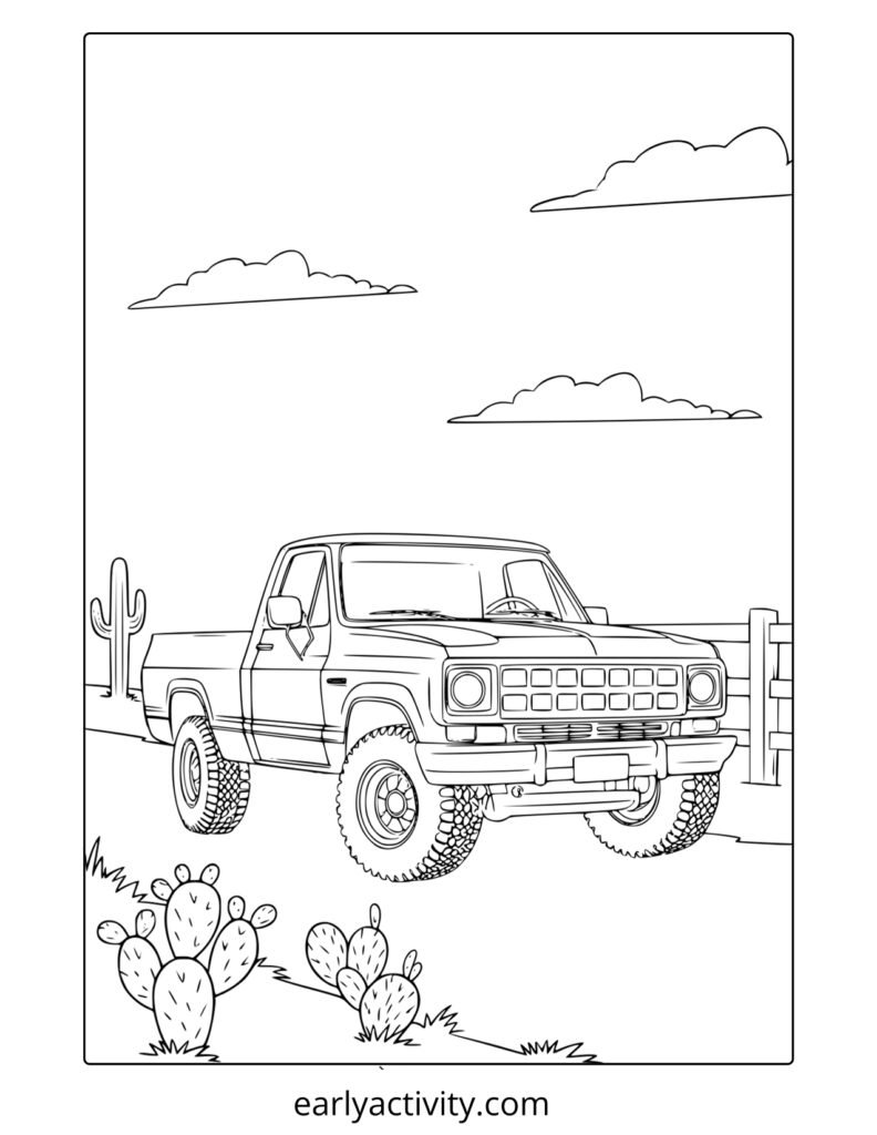 42truck car Coloring page
