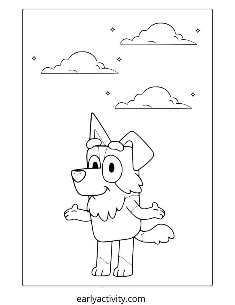 4_ Mackenzine From Bluey coloring page com