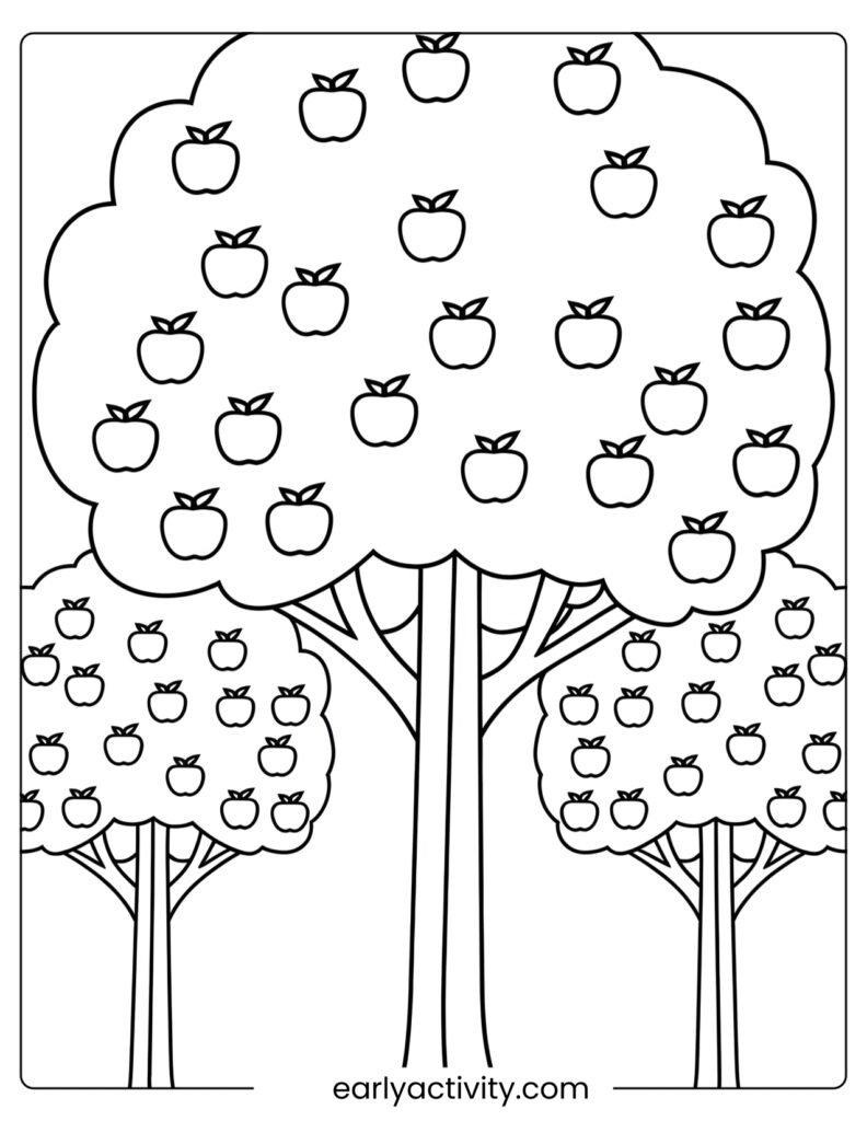4_Outline of Apple Trees for imaginative play