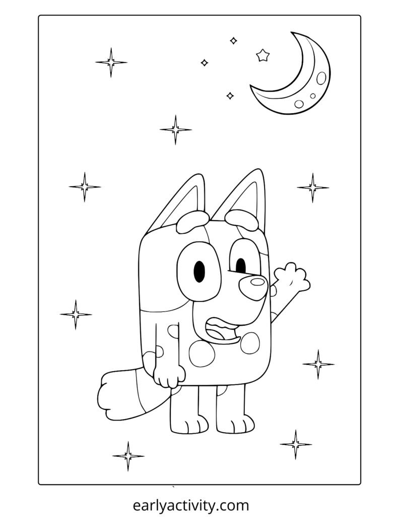 5_ Muffin From Bluey coloring page com