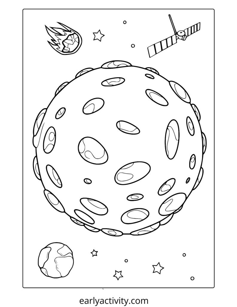 5mercury planet coloring page