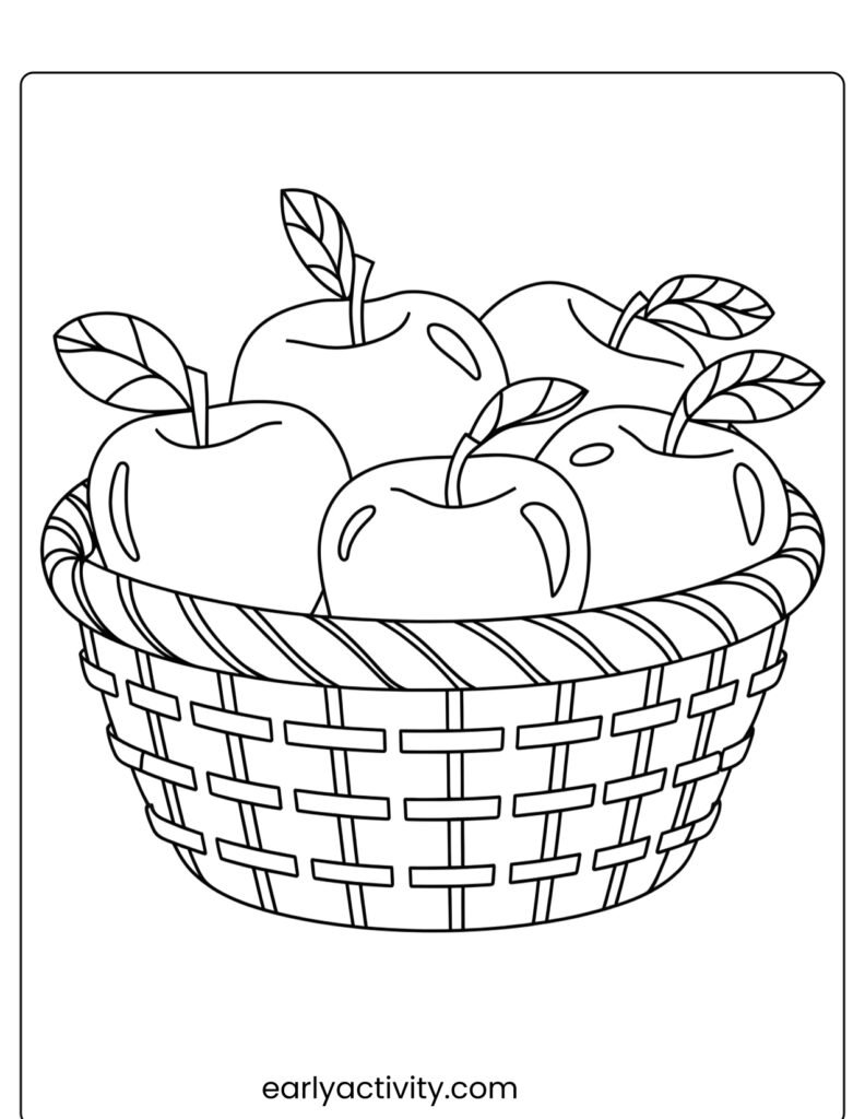 6A Basket Full of colorful Gala Apples
