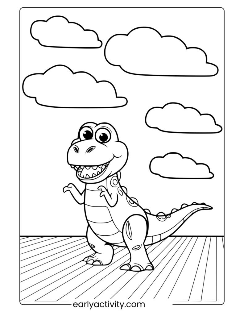 6_ toy story dinosaur rex colouring pages pdf