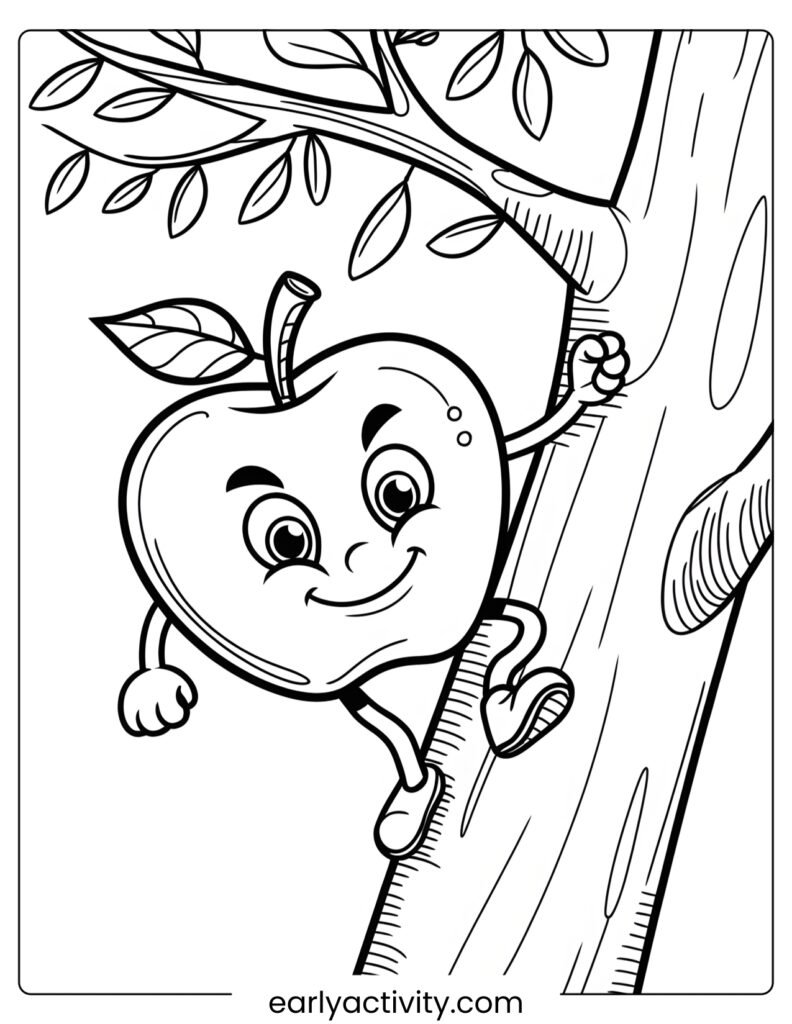 7Adventurous Apple Climbing a Tree
