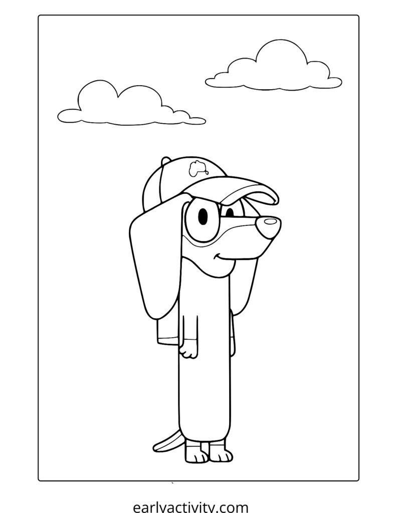7_ Snickers From Bluey coloring page com