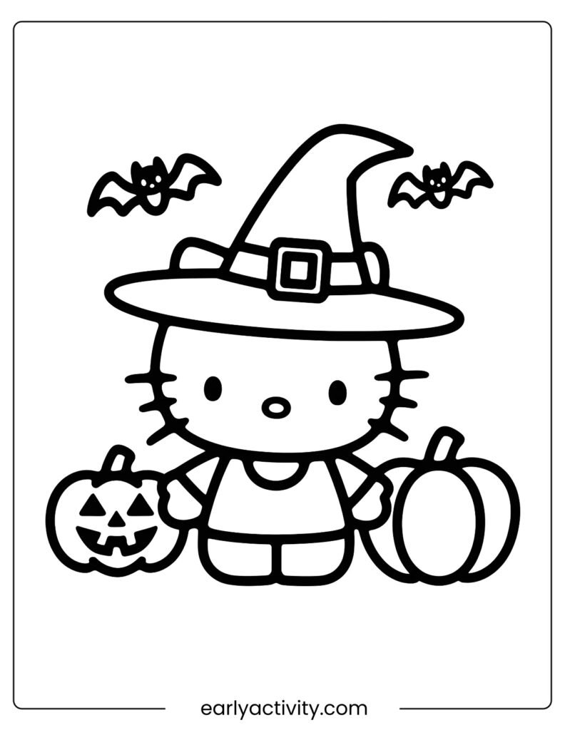7_ halloween hello kitty coloring page .pdf