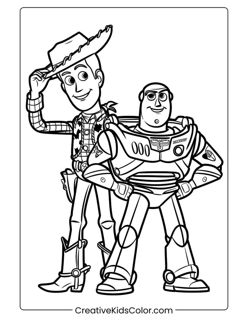 7_Woody and Buzz Lightyear Colouring Page .pdf
