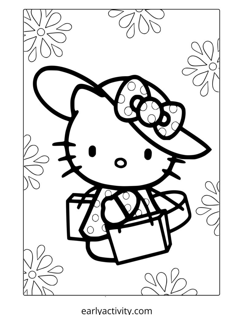 8_ Hello kitty Adult coloring page .pdf