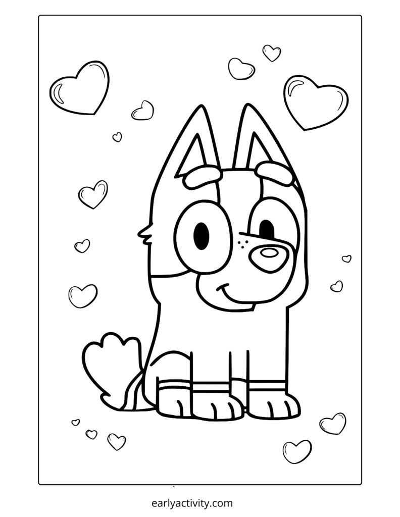 8_ Socks From Bluey coloring page com