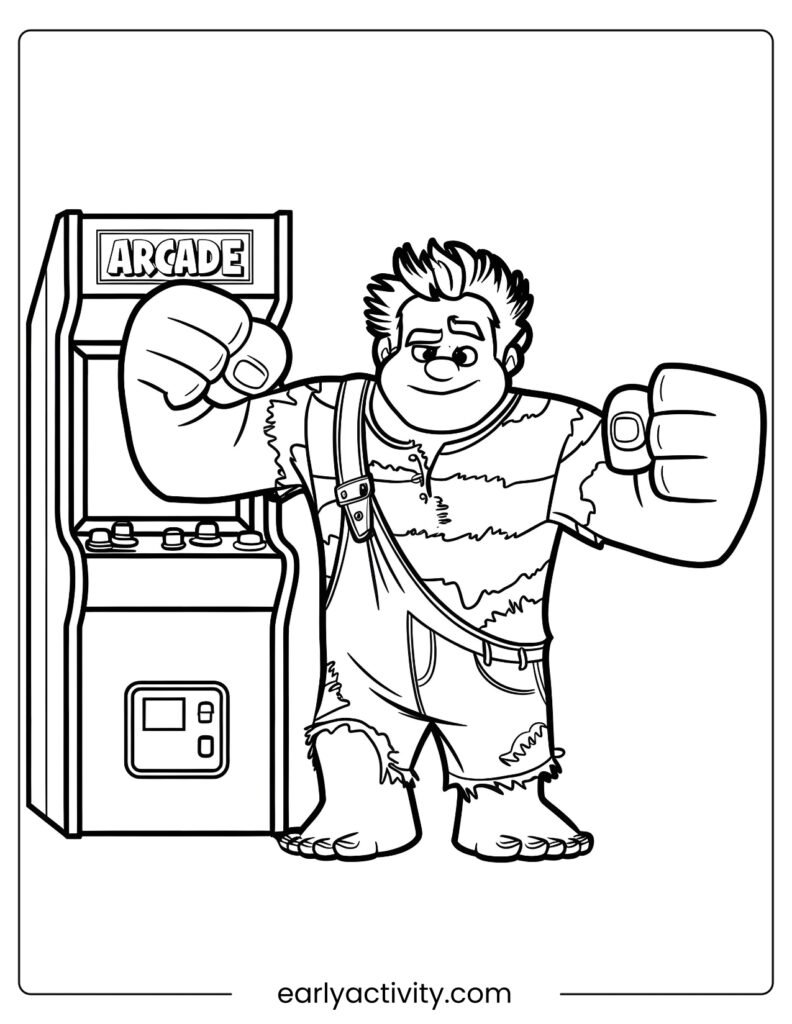8_Wreck it Ralph Arcade Colouring Page .pdf