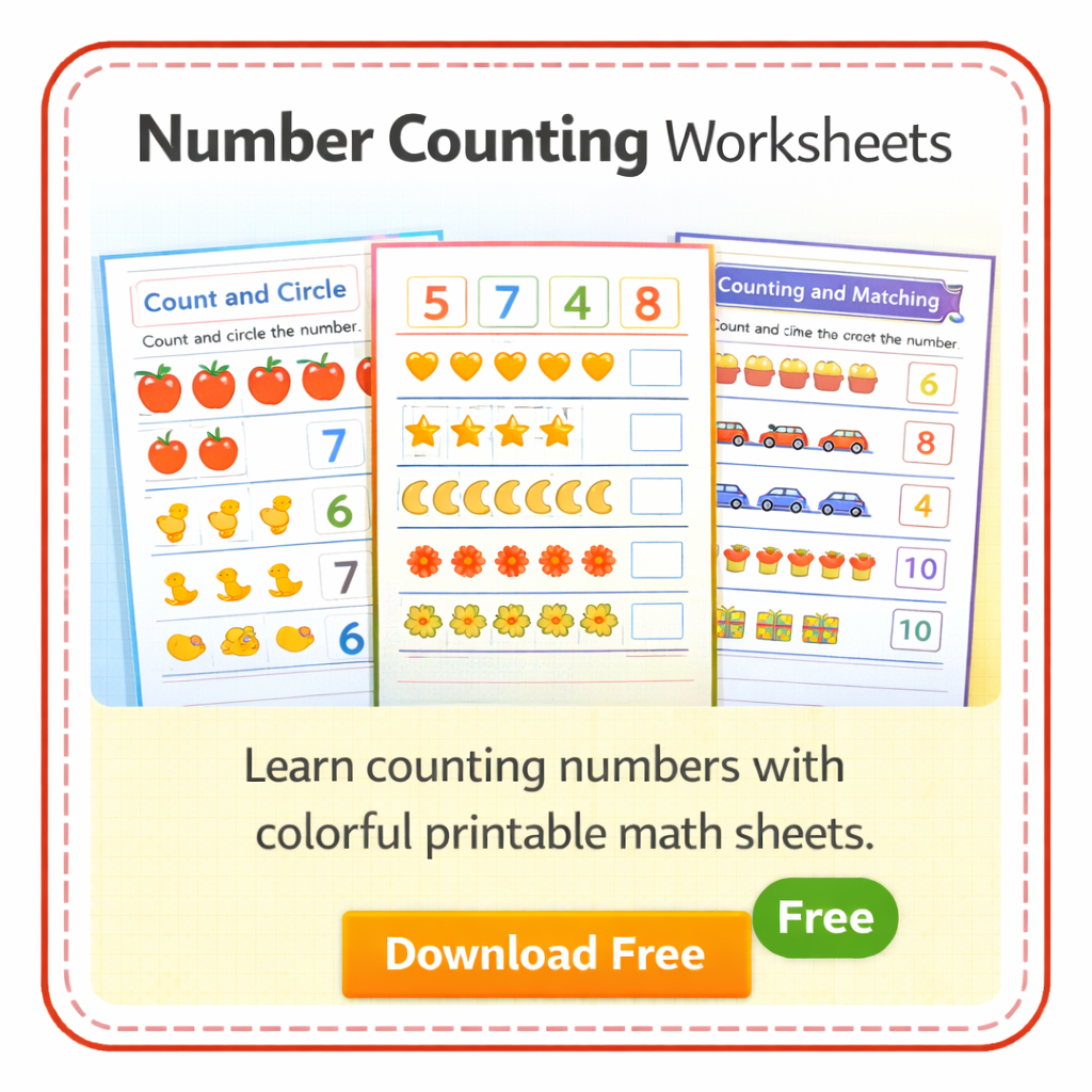 Number Counting Worksheets