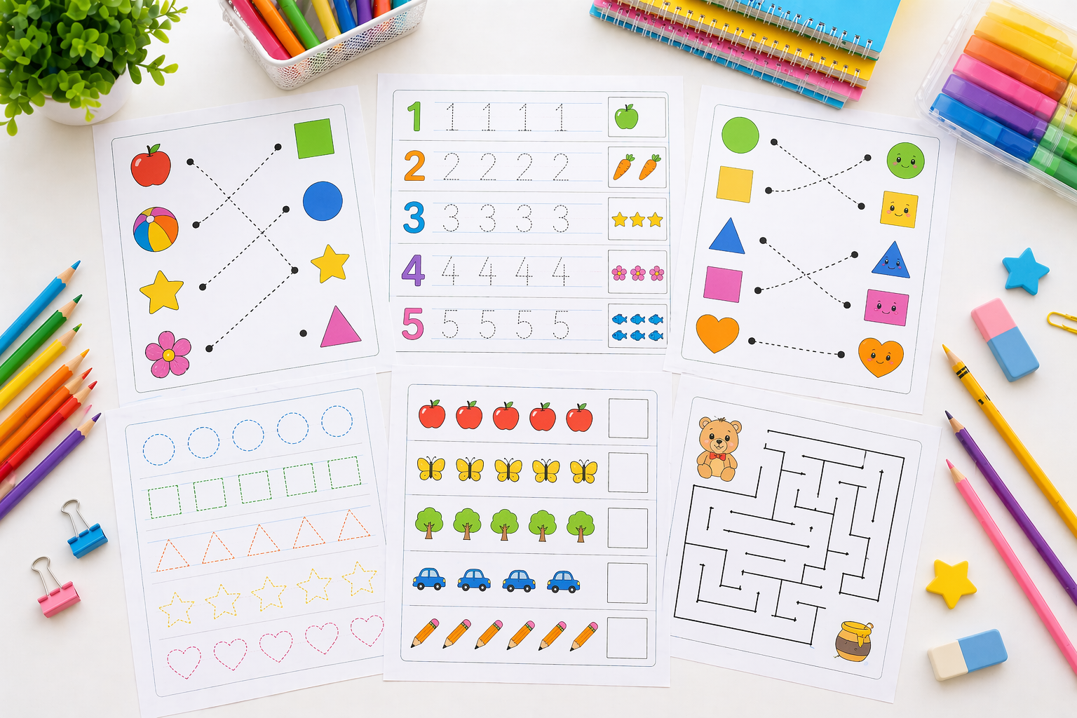 daily preschool worksheets